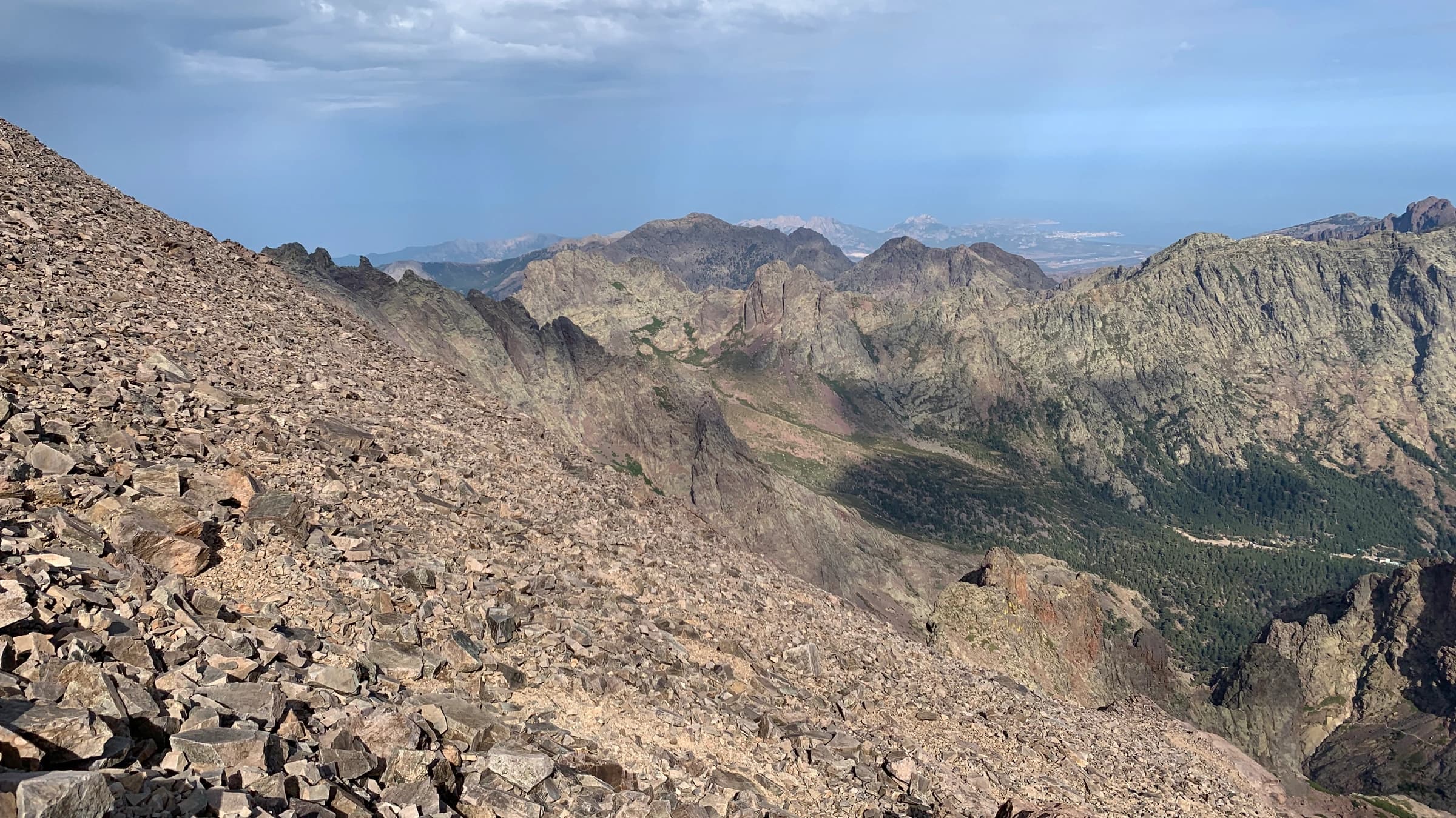 GR20 landscape certificate route preview in France