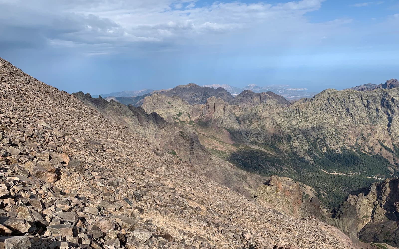 GR20 landscape certificate route preview in France