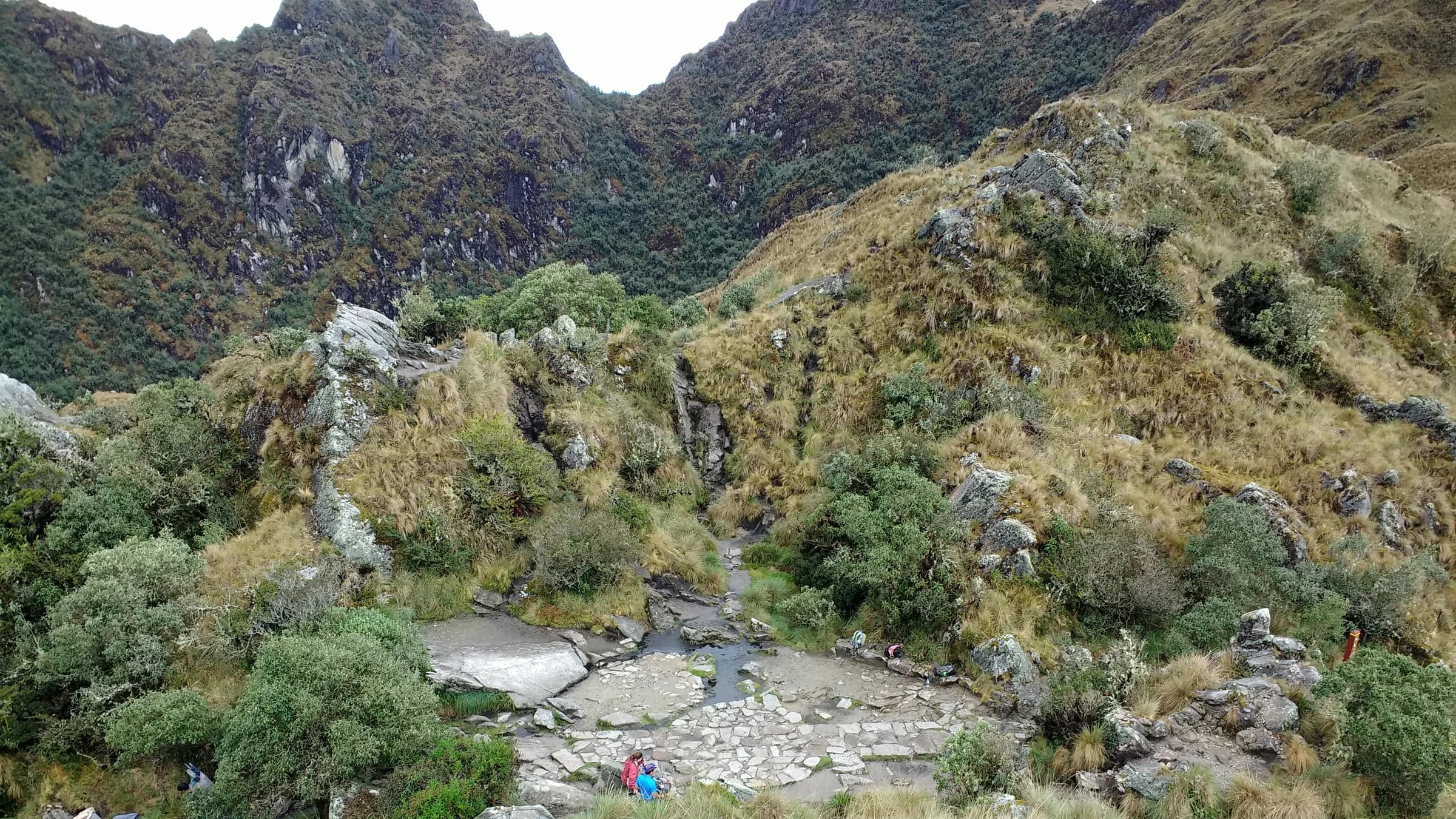Inca Trail to Machu Picchu landscape certificate route preview in Peru